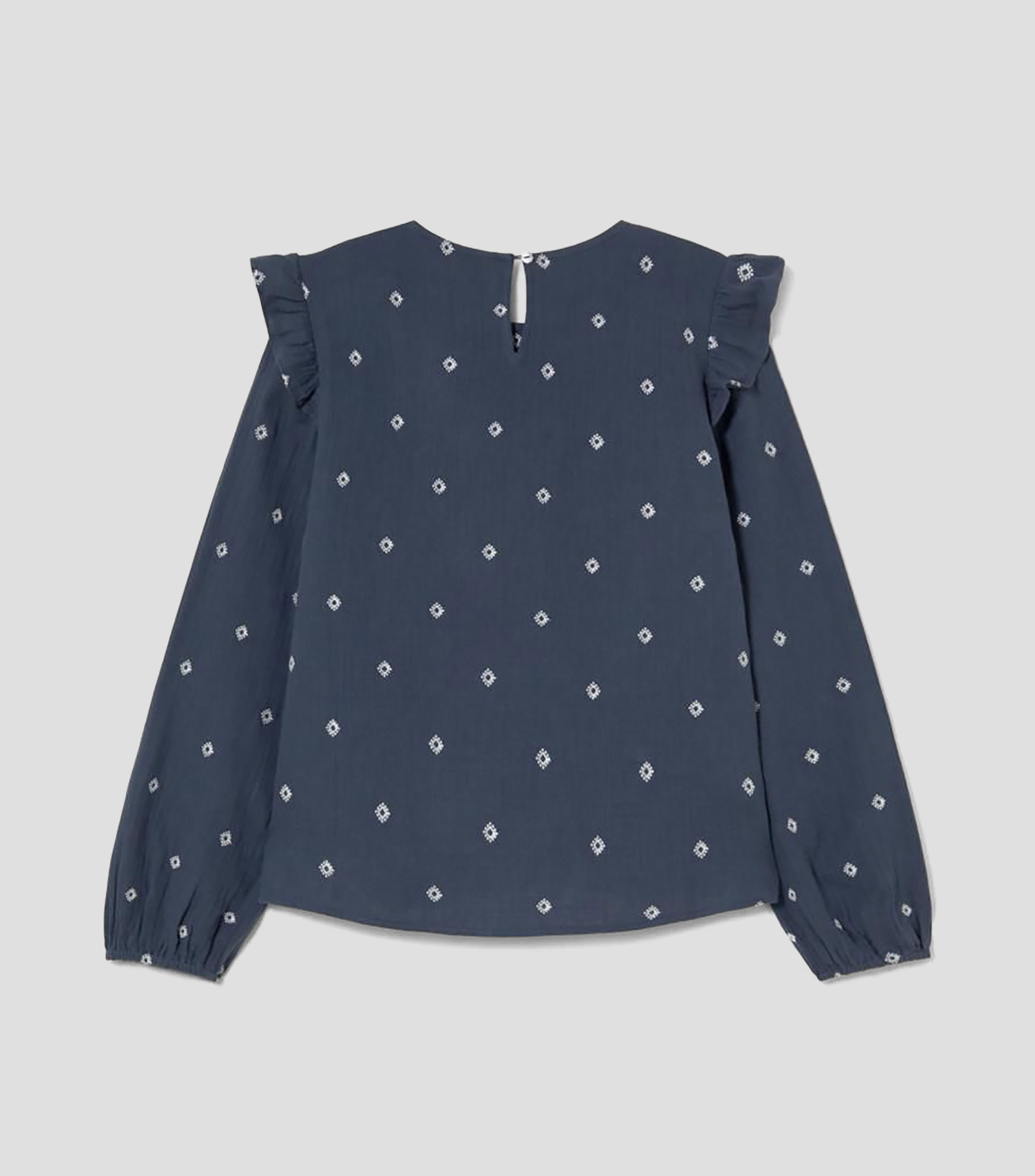 Blusa estampada manga larga Mujer